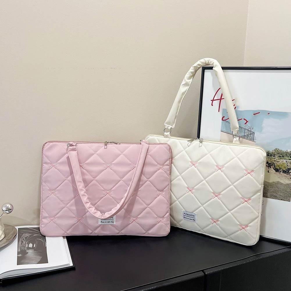 Tablet Sleeves & Cases Ipad Accessories - กระเป๋าใส่แล็ปท็อปขนาด 6 นิ้ว ลายการ์ตูน พร้อมโบว์สีชมพู สำหรับไอแพด