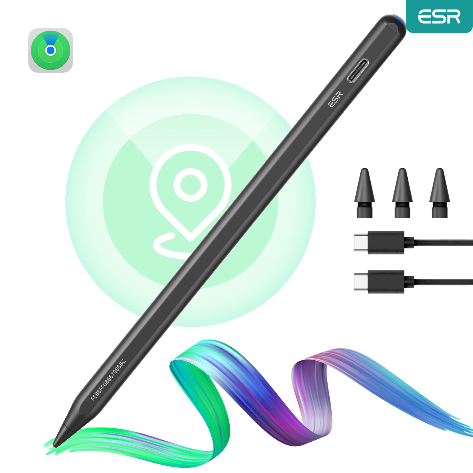 Tablet Accessories Kids - ESR iPad Pencil ใช้งานร่วมกับ iPad 2018-2025