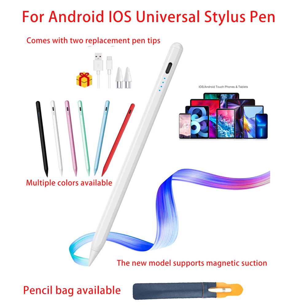 Tablet Accessories Kids - ปากกาสไตลัสสากลสำหรับหน้าจอสัมผัสแบบตัวเก็บประจุ Android และ iOS เข้ากันได้กับแท็บเล็ตไอแพด แอปเปิ้ลเพนซิล