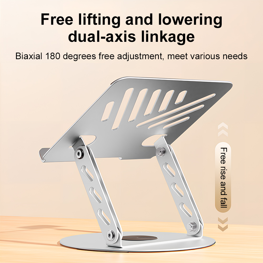 Tablet Lap Desk - 360 ° ขาตั้งแล็ปท็อปแบบหมุนได้ ปรับระดับได้ พับเก็บได้ ป้องกันการลื่น