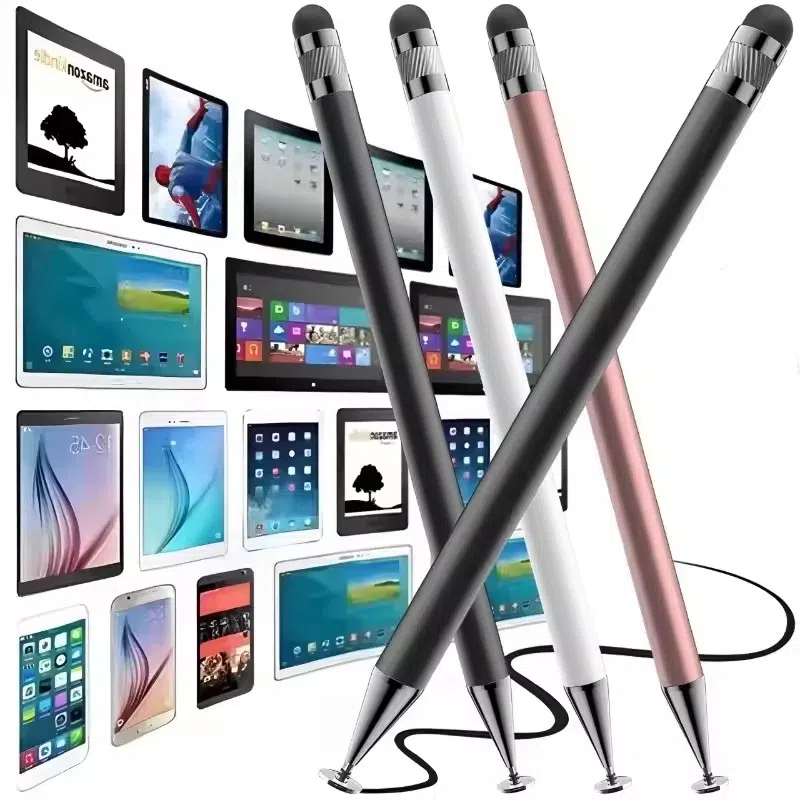 Tablet Drawing Accessories - ปากกาสไตลัส 2-in-1 ความไวแสงสูงดิสก์ปลายยางปลายดินสอสัมผัสเหมาะสำหรับแอปเปิ้ล ไอโฟน ไอแพด แอนดรอยด์