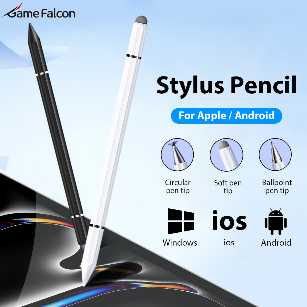 Tablet Drawing Accessories - ปากกาสไตลัสแม่เหล็ก 3 in 1 สำหรับโทรศัพท์ Android,