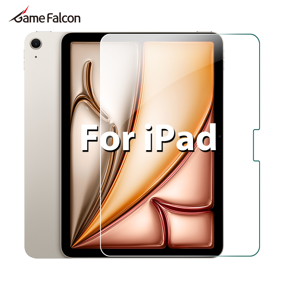 Temu Tablet Accessories - ฟิล์มกันรอยกระจกนิรภัยสำหรับ iPad A16 Pro 13 M5