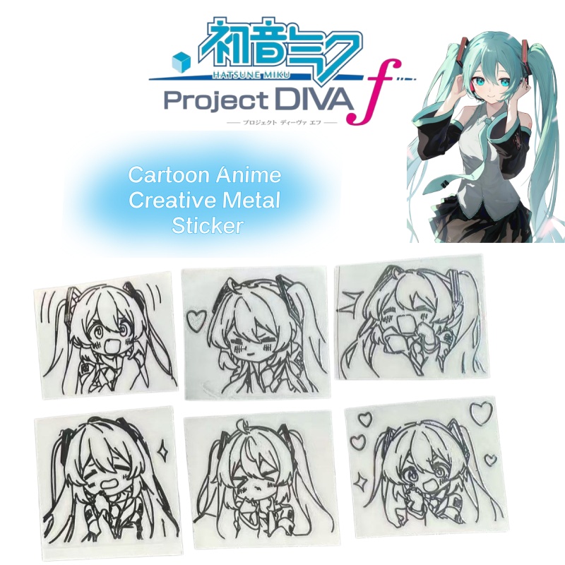 สติ๊กเกอร์โลหะลายการ์ตูนอนิเมะ - Laptop Tablet Accessories บทวิจารณ์และราคา