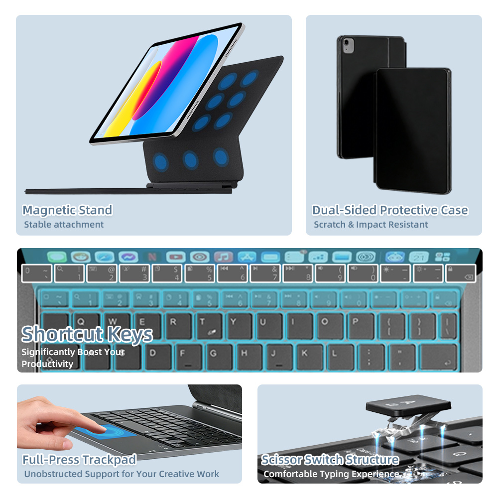 2026 เมจิกคีย์บอร์ดพร้อมบลูทูธ - Tablet Accessories Keyboard บทวิจารณ์และราคา