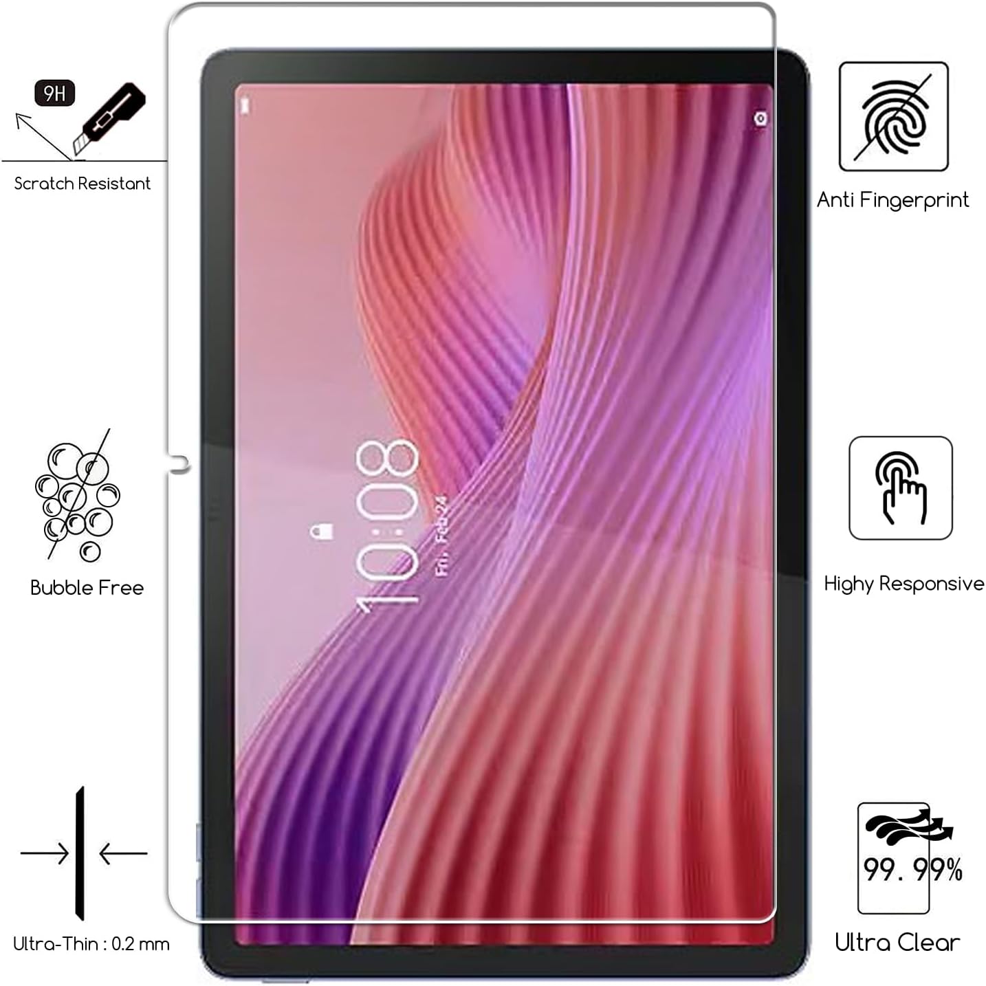1 PCS 9H กระจกนิรภัยป้องกันหน้ - Temu Tablet Accessories บทวิจารณ์และราคา