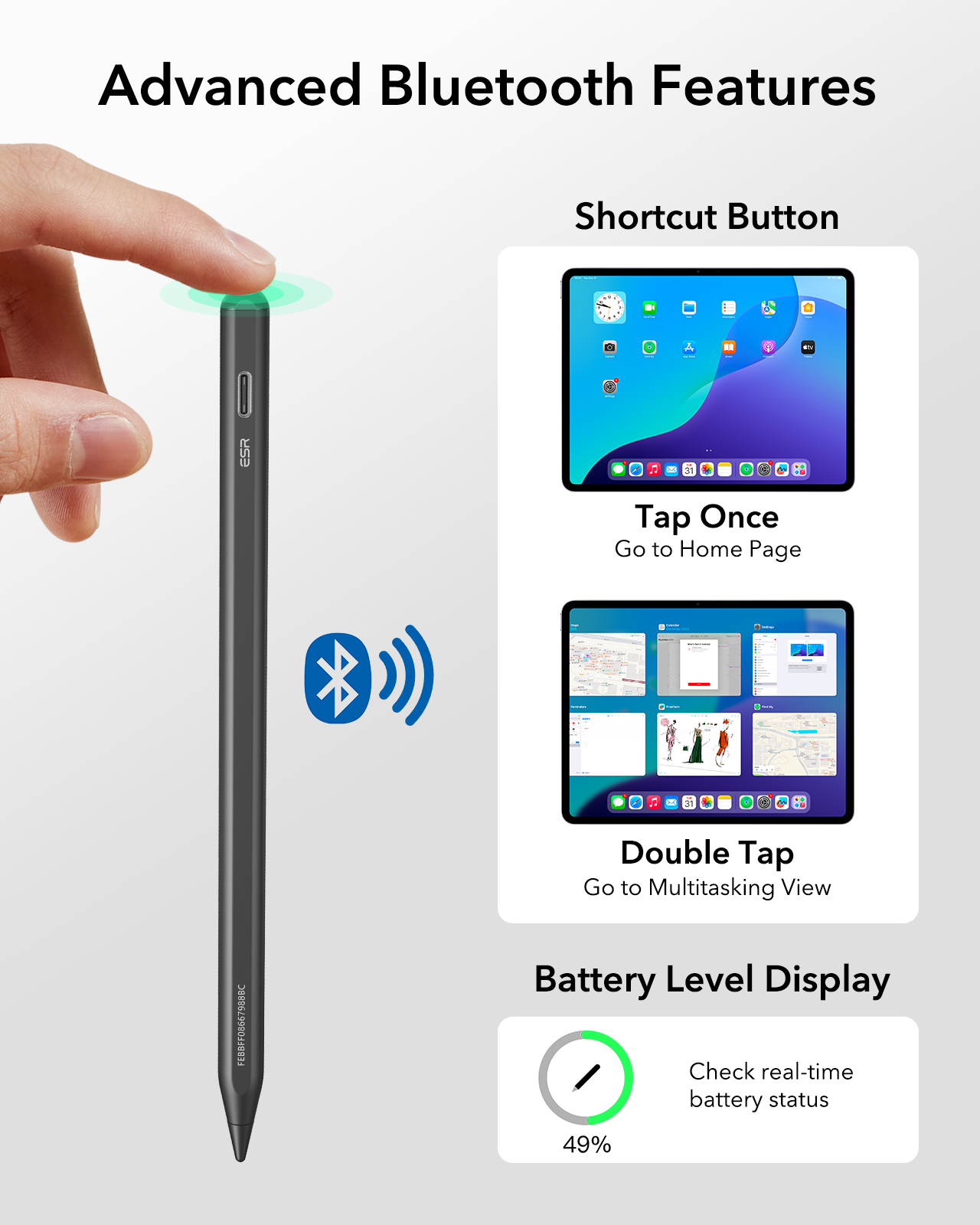 ESR iPad Pencil ใช้งานร่วมกับ  - Tablet Accessories Kids บทวิจารณ์และราคา