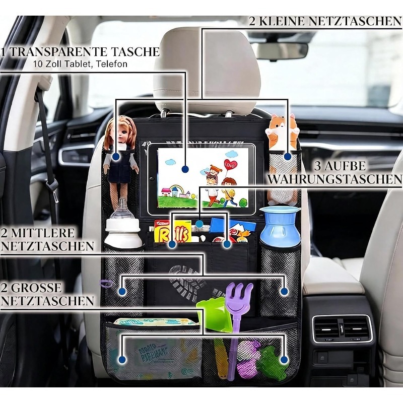 ที่จัดระเบียบเบาะหลังรถยนต์พร้ - Tablet And Accessories Bag บทวิจารณ์และราคา