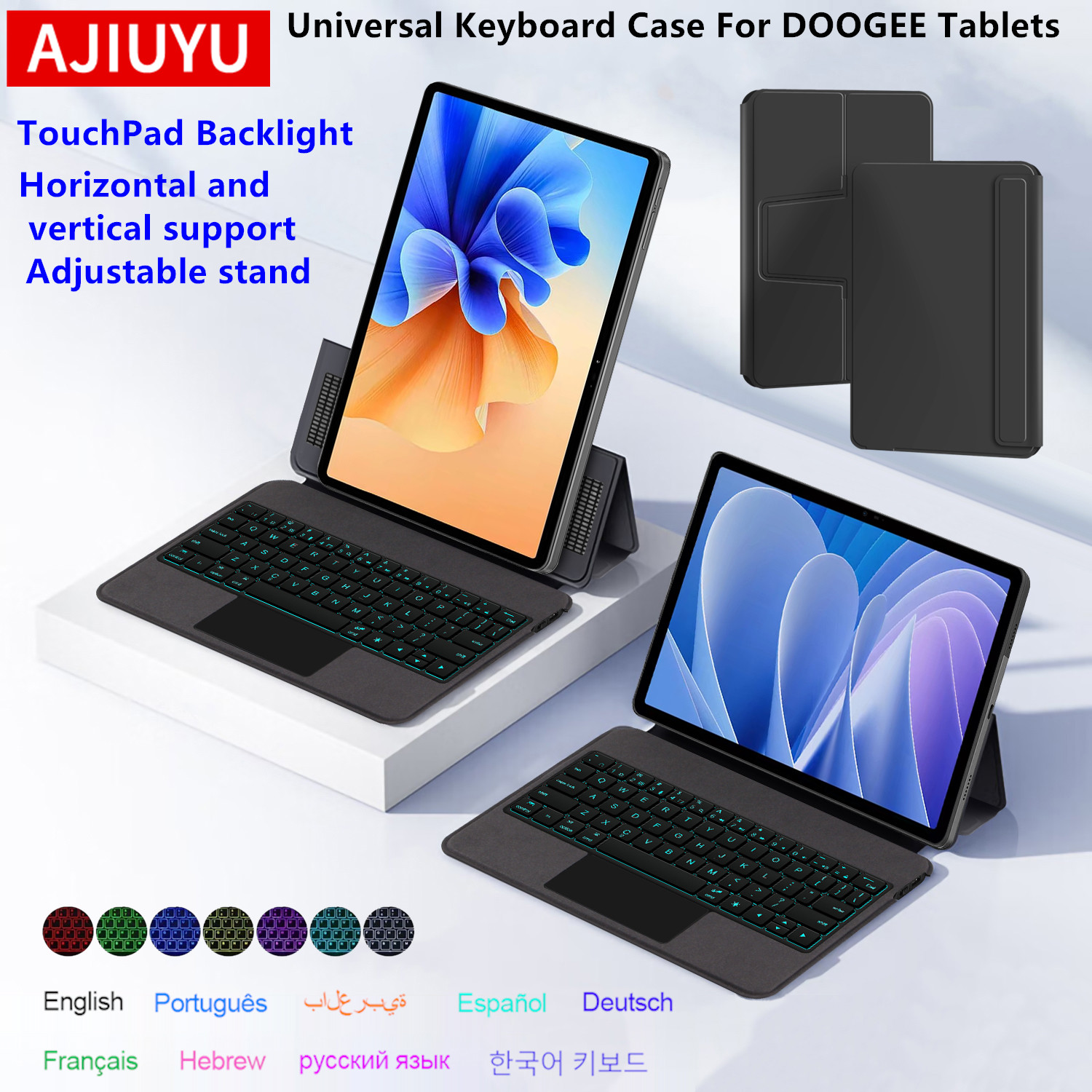AJIUYU แป้นพิมพ์ทัชแพดสำหรับ D - Tablet Accessories Keyboard บทวิจารณ์และราคา