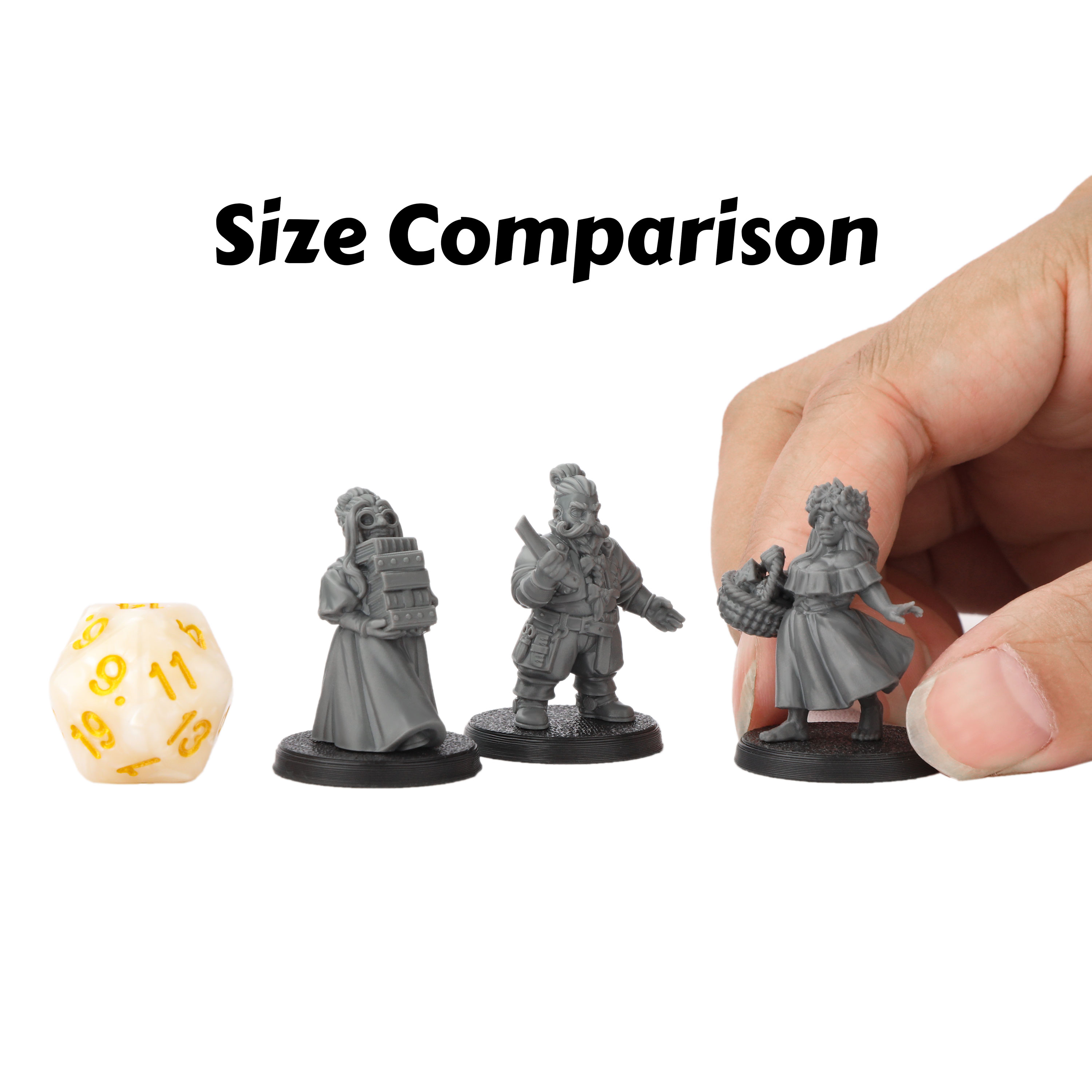 3 ชิ้น RPG Dwarves Citizen Min - Tablet Drawing Accessories บทวิจารณ์และราคา
