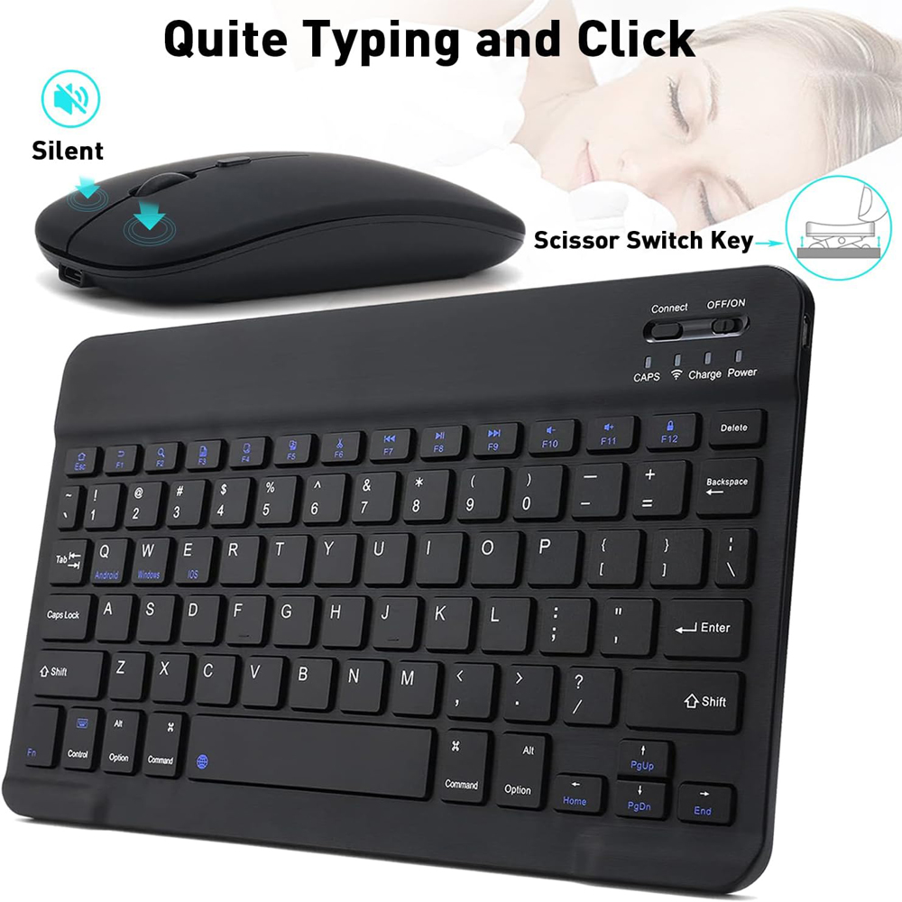 10 นิ้วคีย์บอร์ดไร้สายบลูทูธมิ - Tablet Accessories Samsung บทวิจารณ์และราคา
