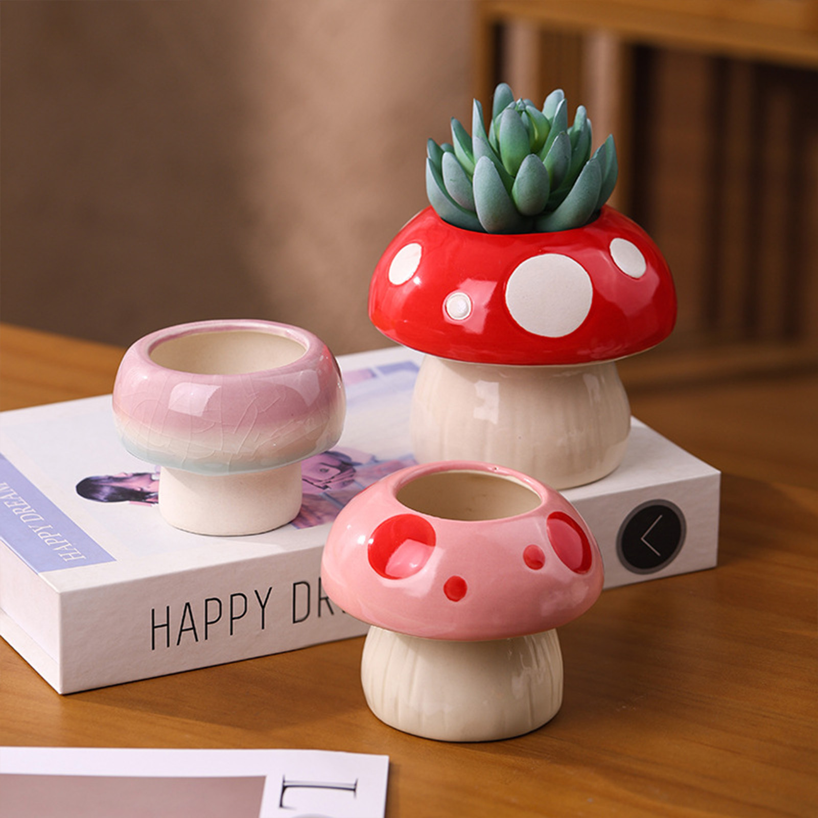 แจกันเซรามิกสร้างสรรค์รูปเห็ดน - Tablet Reading Accessories บทวิจารณ์และราคา