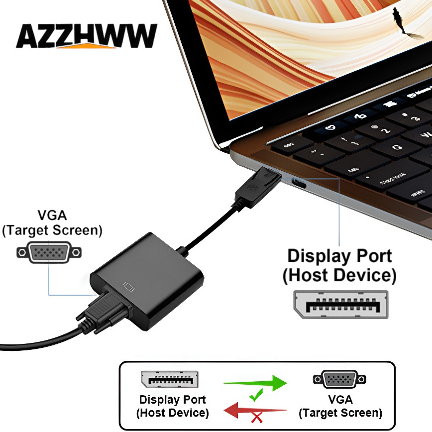 ตัวแปลง DisplayPort เป็น VGA H - Tablet Lap Desk บทวิจารณ์และราคา